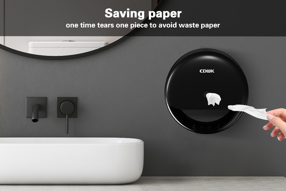 CDWK wall mounted jumbo roll toilet paper dispenser center pull roll dispenser
