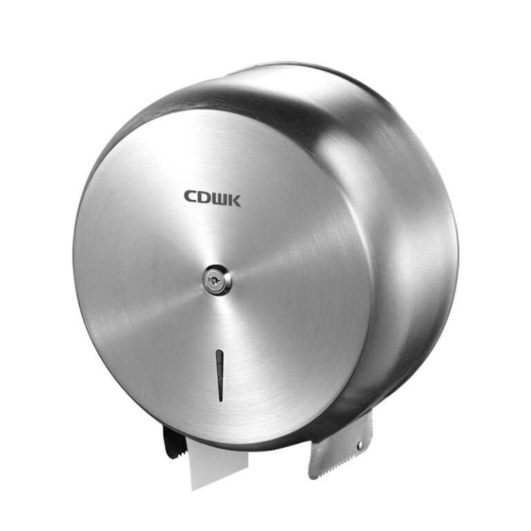 CDWK Paper Roll Dispenser Commercial Bathroom Toilet Large Plate Toilet Paper Dispenser 1