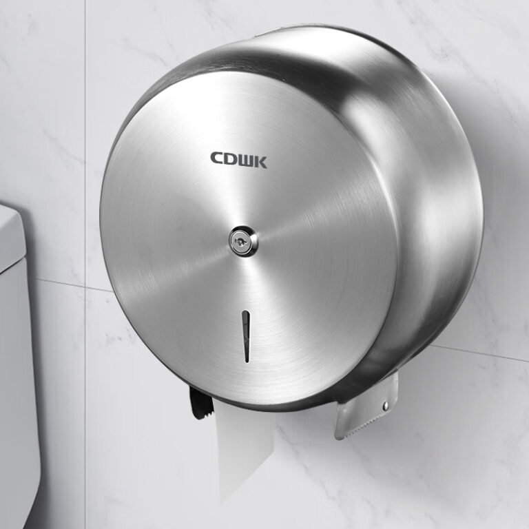 CDWK Paper Roll Dispenser Commercial Bathroom Toilet Large Plate Toilet Paper Dispenser 1