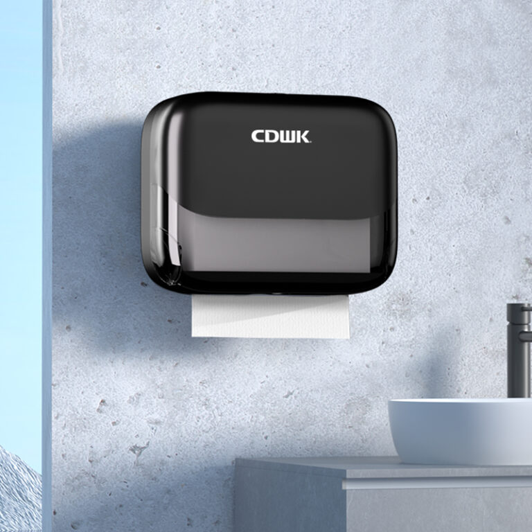 CDWK Towel Holder Restroom Wall Mount Bathroom N-fold single pack toilet paper holder 1