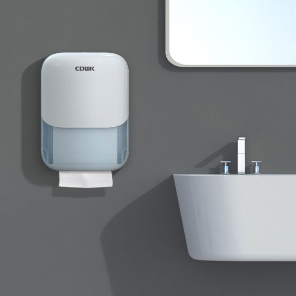 CDWK Commercial Paper Towel Dispenser Wall Mount N-fold wiping hand double pack tissue holder