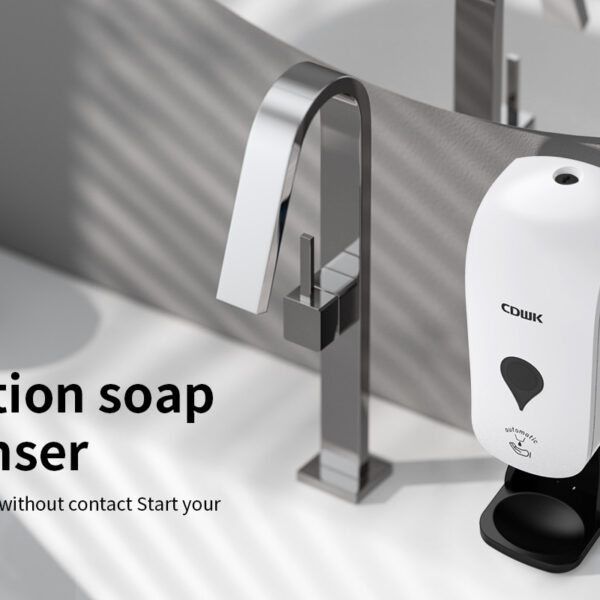 CDWK Factory Direct Sale Wall Mounted Sensor soap dispenser with base, 2000ml capacity 5
