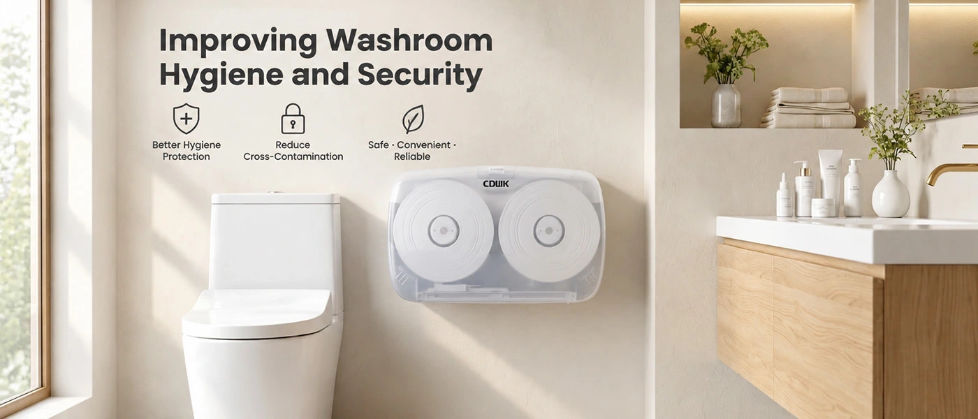 Double Jumbo Roll Toilet Paper Dispenser3