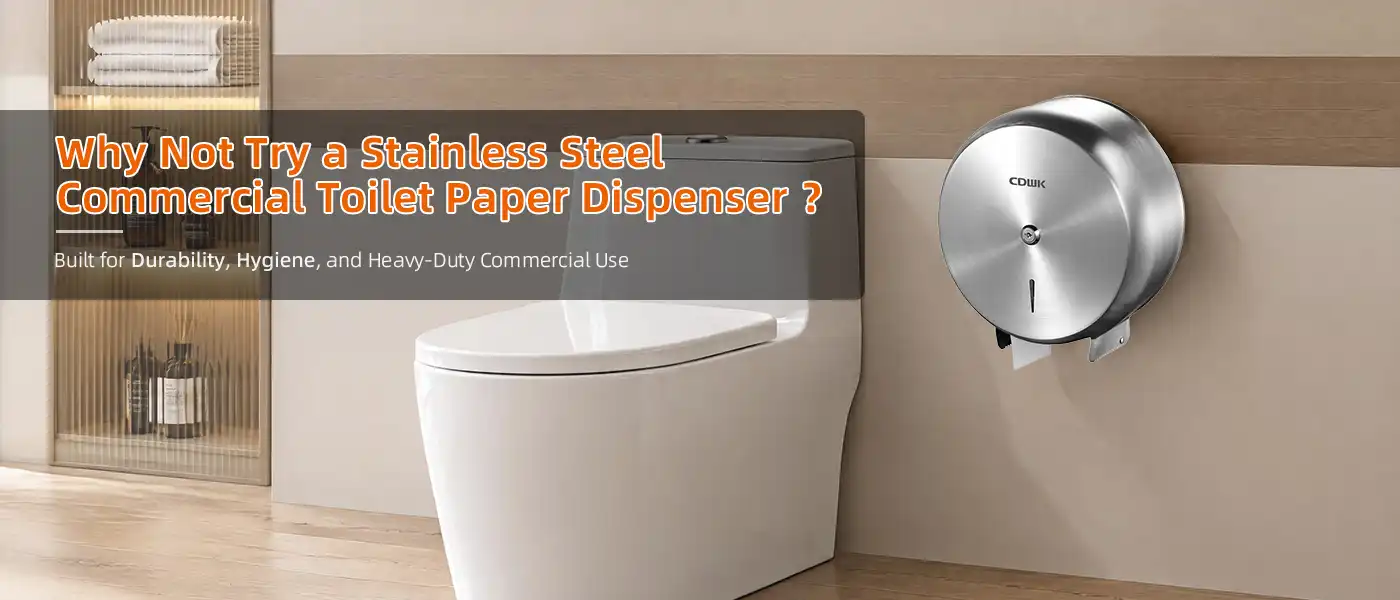 Stainless Steel Commercial Toilet Paper Dispenser1