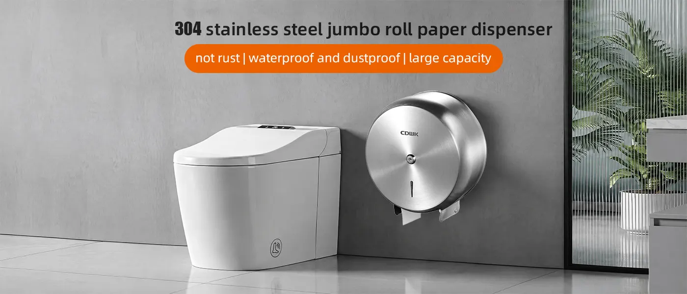 Stainless Steel Commercial Toilet Paper Dispenser3