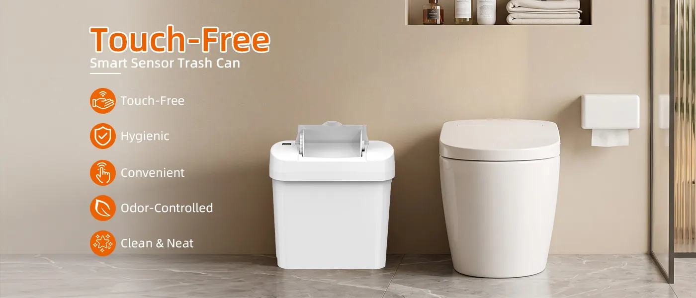 Touchless Bathroom Trash Can1