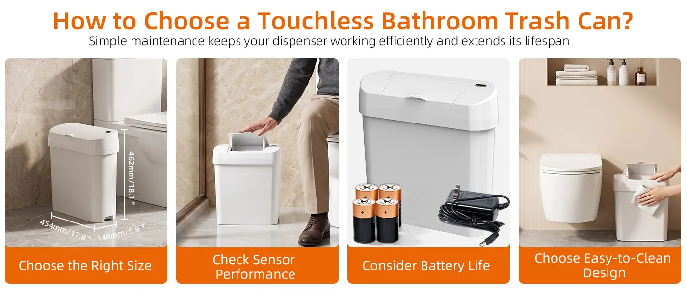 Touchless Bathroom Trash Can3